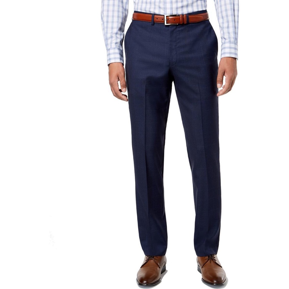 DKNY Dean navy blue wool dress pants